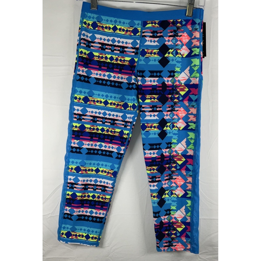 NWT Women's TYR Boca Chica Mesh Multi-Color‎ Capri Leggings Yoga Pants XS